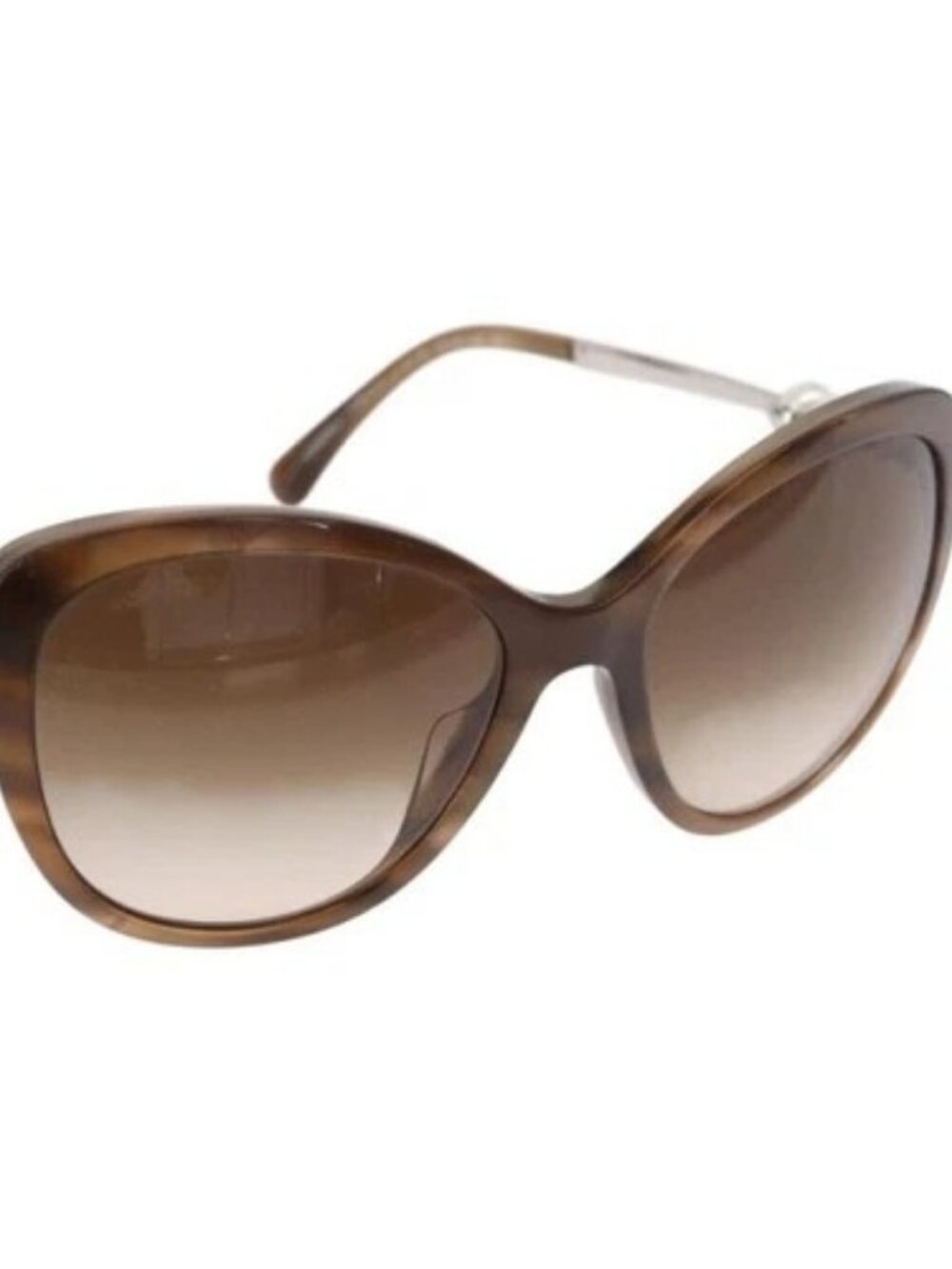 CHANEL Sunglasses plastic Brown CC Auth BA8711V